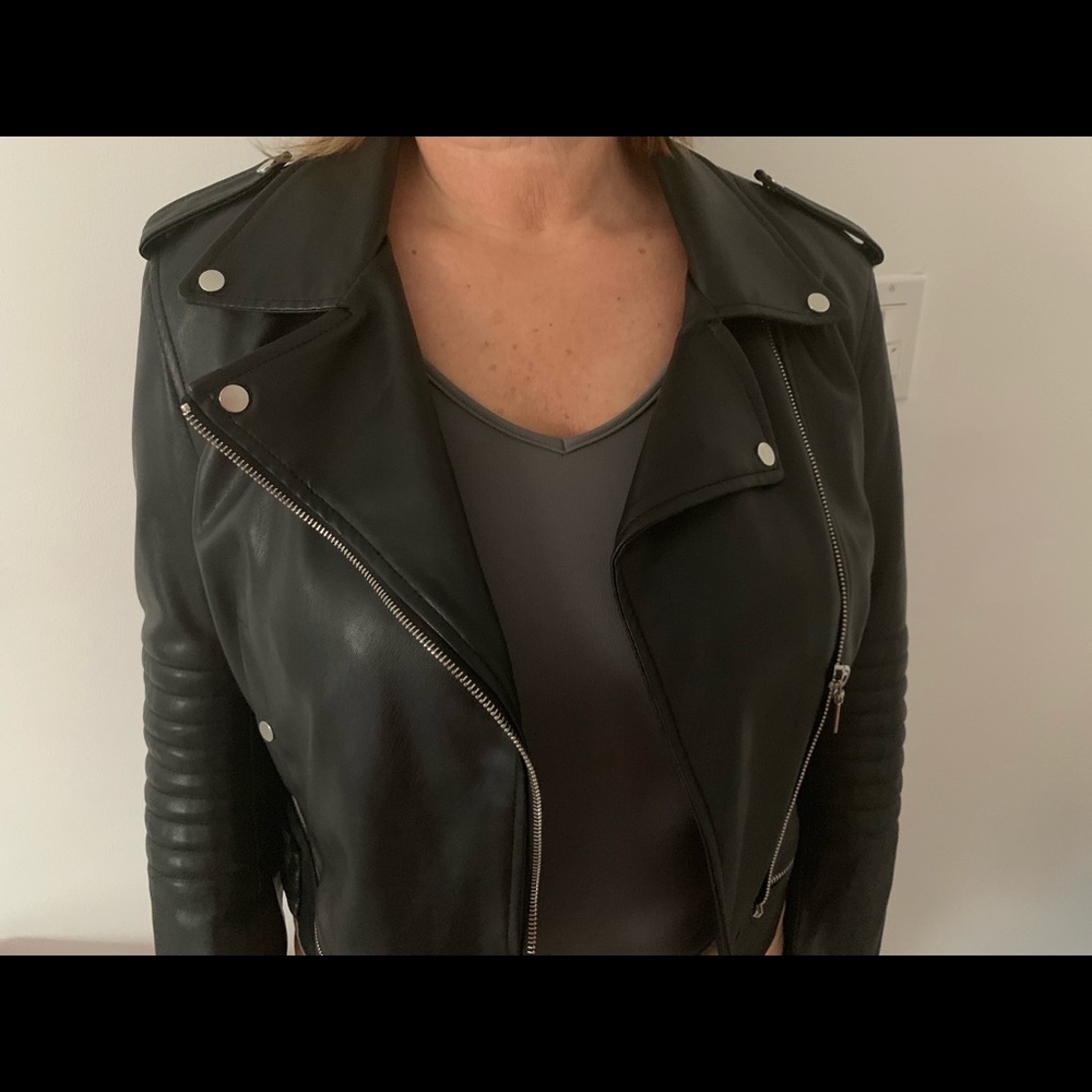 Zara leather jacket